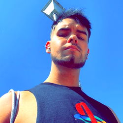 A Model Posing Outdoors