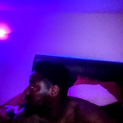 Intimate Moment in a Purple Room