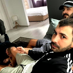 Candid Moment of Bucharest's Twins-Bros