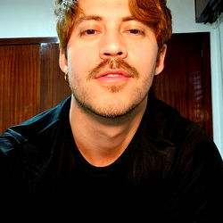 Man in Black and White Photo