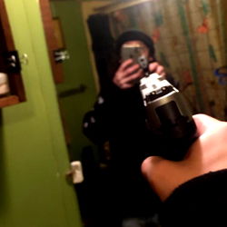 Big Forty - The Only Model Photo You'll Need for Your Gun-Themed Fashion Blog!