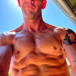 Fitness Model Showcasing Muscle Definition