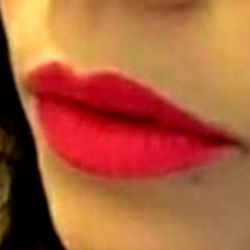 Beauty with Bold Red Lipstick