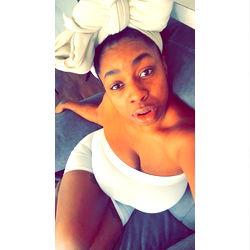 A Model Capture in a Black and White Photo