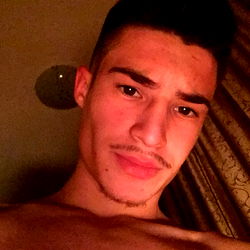 Ashamed look on a young man's face