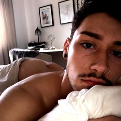 Model Justin: A Shirtless Sleeping Scene