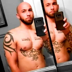 Fitness Enthusiast Taking a Mirror Selfie