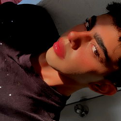 A Model Taking a Selfie