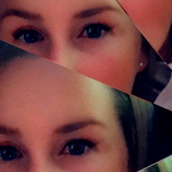 Stylized Collage of Woman's Face