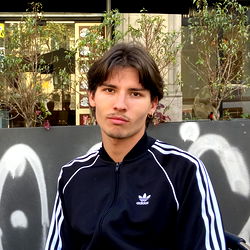 Fashionable Guy in Adidas Tracksuit