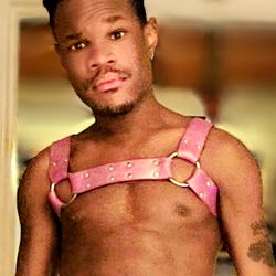 André in Black and White Fashion Photography, Showcasing Hip Hop Style