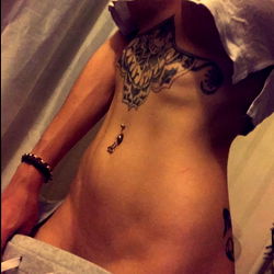 Fit and toned model showcasing her physique