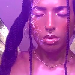 OnlyFans Model Amethyst Alara, Chillin' With Purple Aura