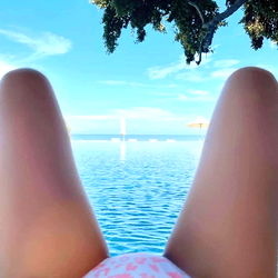 Model's Bikini Swim in Paradise