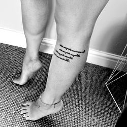 Inked Leg Tattoo | UK OnlyFans Model