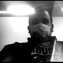 A Man in a Medical Mask
