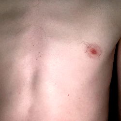 Shirtless Model in Profile Picture