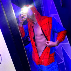Fit Model Adan from Mexico in Spider-Man Costume