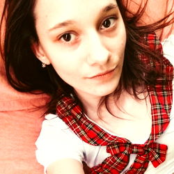 Stylish Alisa Messer in School Uniform