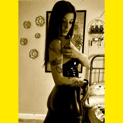 Model in a Spandex Briefcase