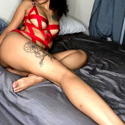 Arielle Hernandez in Red Lingerie