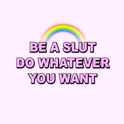 Pink Hue Gradient Background with SluttyRed Quote