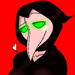 Stylish Plaguesy with Glowing Eyes