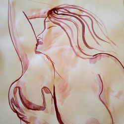 Colorful Sketch of a Woman