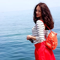 Ukrainian Model Posing at Waterfront