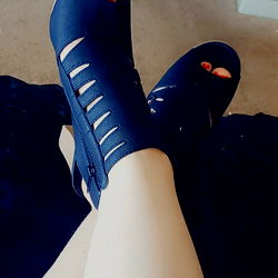 Chic Fashion Model in Black Sandals, Stylish Heels