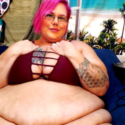 BBW Veronica in a Blue Bikini