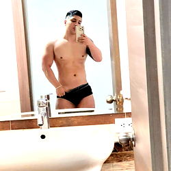 OnlyFans Model APPOLOO in Bathroom Mirror