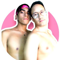 Andy and David, proud and joyful