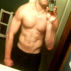 Fit Body Showcase in Bathroom Mirror