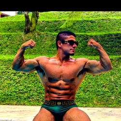 Muscled Latino 💪😈 photo