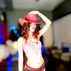 Eve4269 in an Unconventional Stripper Costume