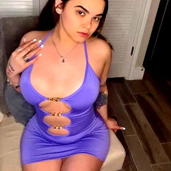 Krista in a purple lingerie on OnlyFans, from: On your mind 😘