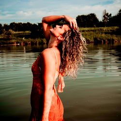 OnlyFans Model Lo in a Serene Rural Landscape