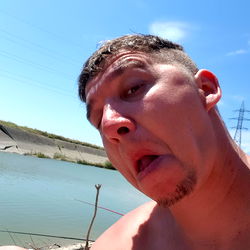 A Man Posing for a Fun Shot