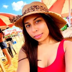 Model Ane Linda at a Beach Setting