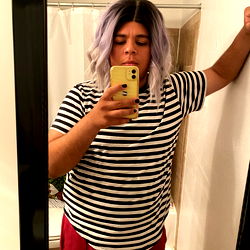 A Young Person's Selfie in a Mirror