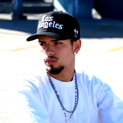Young Man from Los Angeles Sitting in Casual Attire