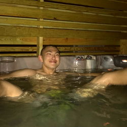 Relaxing in a Hot Tub