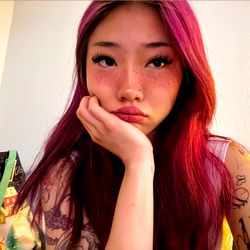 Violet Maé, Onlyfans Model in a Purple Room