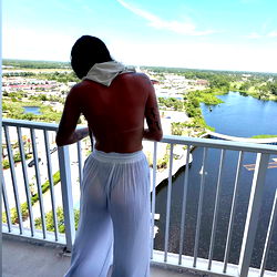 Miss Minnesota Showcasing Her Balcony View