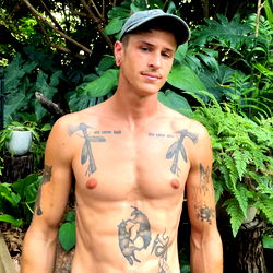 Fit and Tattooed Man in Australia