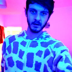 Lee Ryan in Giraffe Print Onesie