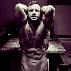 A-a-ron's Fit Physique Displayed in Kitchen