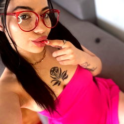 Intimate Moment: OnlyFans Model in Pink Dress
