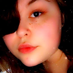 Honey - Captivating Young Female in Space-themed Background